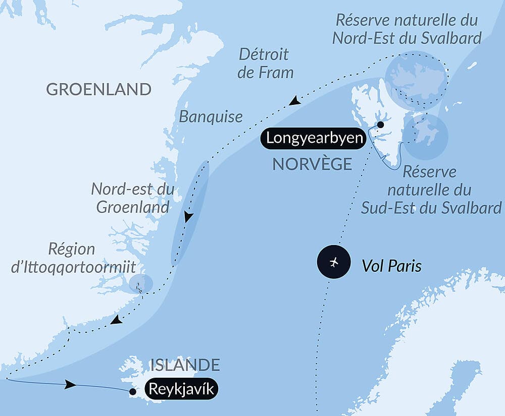 Au cœur des glaces de l'Arctique, du Svalbard au Groenland null