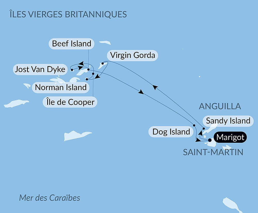 Rêverie sous voiles au cœur des petites Antilles null